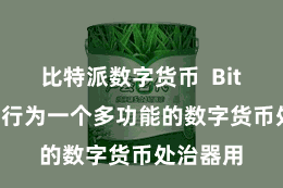 比特派数字货币  Bitpie钱包行为一个多功能的数字货币处治器用